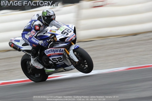 2010-05-08 Monza 1141 La Roggia - Superbike - Qualifyng Practice - James Toseland - Yamaha YZF R1